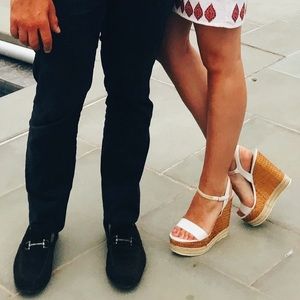 Salvatore Ferragamo Leather Wedge Sandals